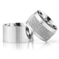 12-MM Silver simple silver wedding ring pair orlasilver