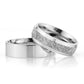 6-MM Silver simple silver wedding ring pair orlasilver
