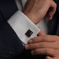 Personalized Men's Square Cufflinks with Two Initials/Letters | OrlaSilver