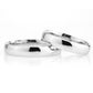 4-MM Silver sterling silver wedding ring sets for him and her orlasilver