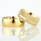 8-MM Gold sterling silver wedding ring sets orlasilver