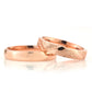 4-MM Rose sterling silver women's wedding ring sets orlasilver