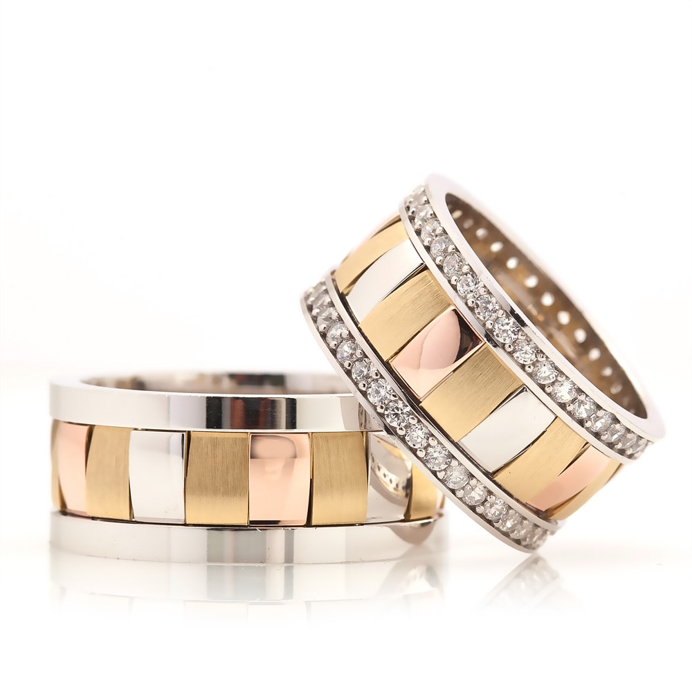 stone edged wedding ring orlasilver