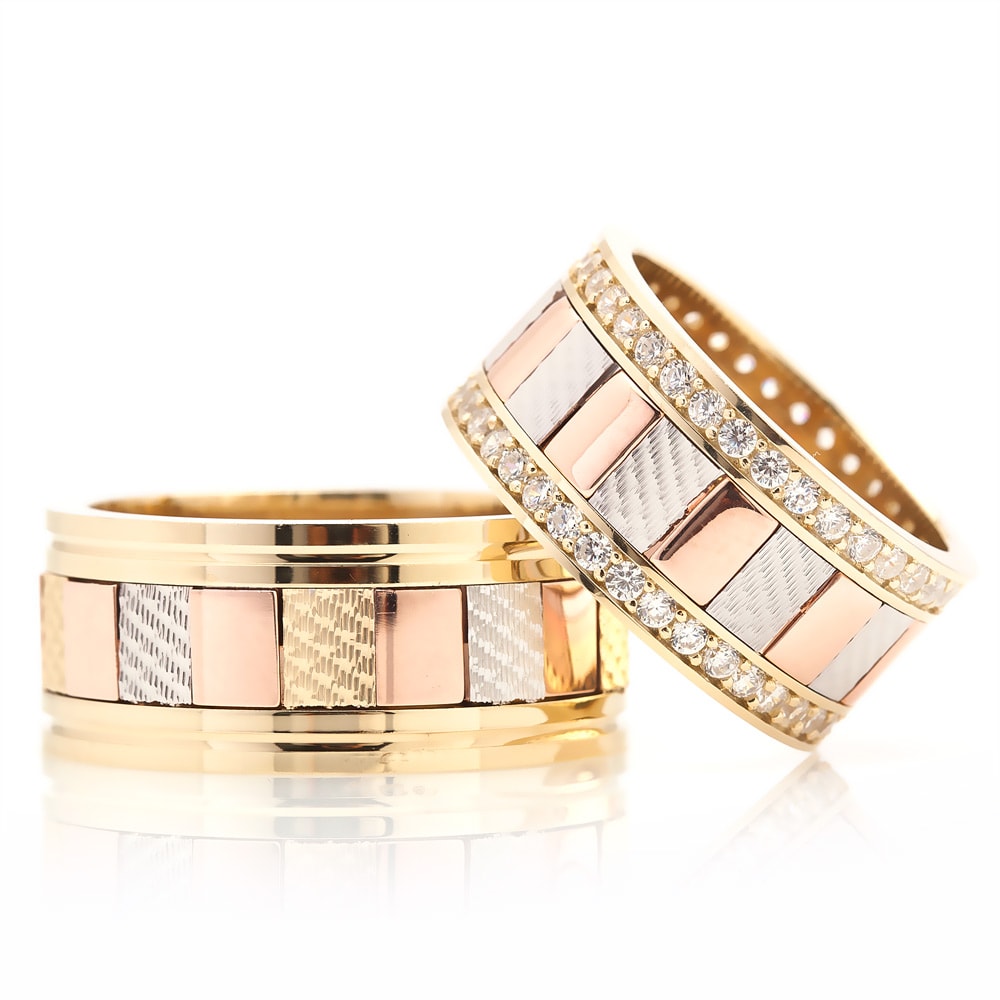 striped design celebrity wedding rings orlasilver