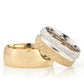 8-MM Gold-Silver traditional wedding ring set orlasilver