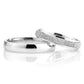 4-MM Silver wedding ring set in sterling silver orlasilver